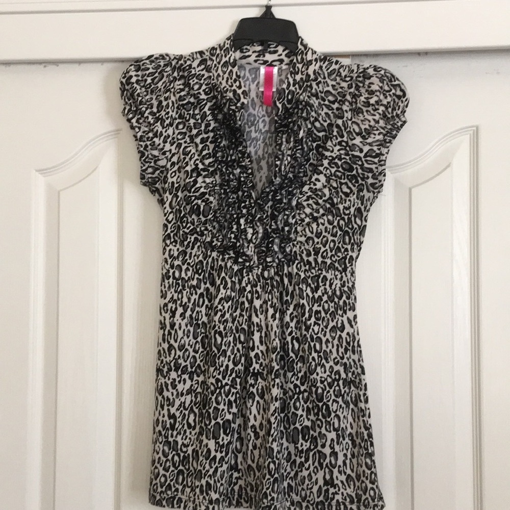 Leopard print blouse